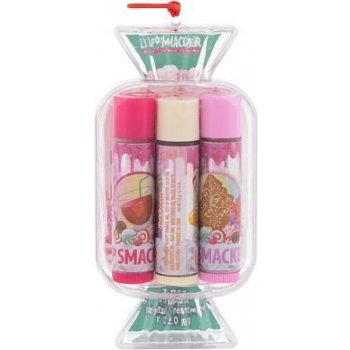 Lip Smacker Candy Mistletoe Punch set balzám na rty Candy 4 g + balzám na rty Candy 4 g Hot Cocoa + balzám na rty Candy 4 g Sugar Cookie dárková sada