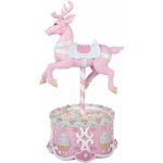 Vánoční dekorace LED cirkusový jelen Pastel Christmas Chic - 17*14*29 cm / 2*AAA - Clayre & Eef – Hledejceny.cz