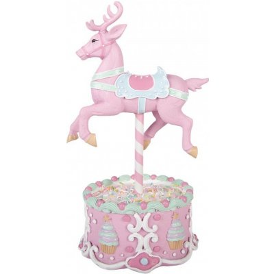 Vánoční dekorace LED cirkusový jelen Pastel Christmas Chic - 17*14*29 cm / 2*AAA - Clayre & Eef – Hledejceny.cz
