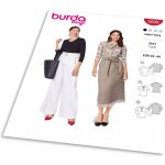 Střih Burda 5689 - Žerzejové tričko s dlouhým rukávem, krajková halenka s vázačkou – Zboží Dáma