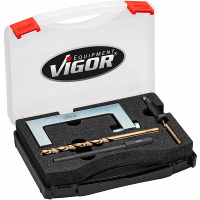 VIGOR V4126N, Sada nářadí pro demontáž svěracích šroubů | 5 dílů, HSS Cobalt vrtáky – Hledejceny.cz