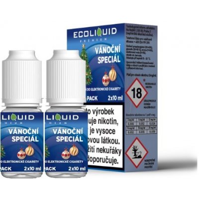 Ecoliquid Premium Vánoční speciál 2 x 10 ml 3 mg – Zboží Mobilmania