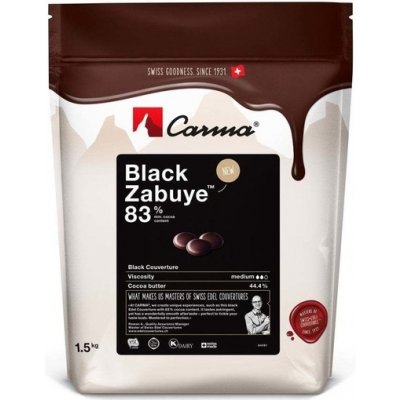 Barry Callebaut Švýcarská čokoláda CARMA BLACK ZABUYE hořká 83% 1500 g – Sleviste.cz