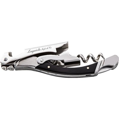 Vývrtka na víno LAGUIOLE LUXURY ebenová rukojeť - LAGUIOLE Style de Vie – Zboží Dáma