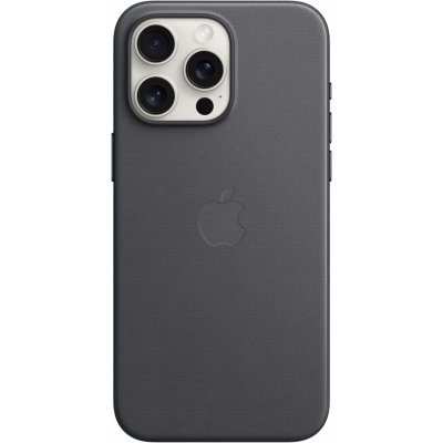 Apple z tkaniny FineWoven s MagSafe na iPhone 15 Pro Max, černé MT4V3ZM/A – Sleviste.cz