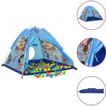 vidaXL Dětský stan na hraní s 250 míčky modrý 120 x 120 x 90 cm – Sleviste.cz