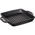 Staub Litinová čtvercová grilovací s uchy 28x28cm – Sleviste.cz
