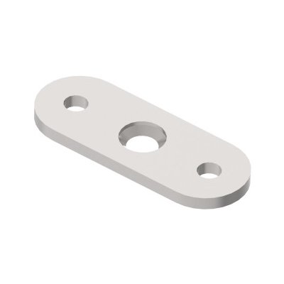 Hahn Steel Montážní destička pro madlo pr. 40 mm, broušená – Zbozi.Blesk.cz