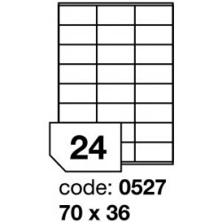 Rayfilm R0502.0527A samolepící 70x36mm matné bílé PET 100 listů