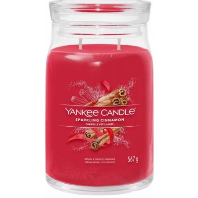 Yankee Candle Signature Sparkling Cinnamon 567 g – Zboží Mobilmania