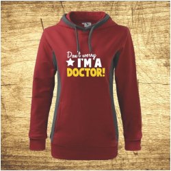 Bezvatriko Don´t worry I´m a doctor! Červená