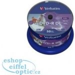 Verbatim DVD+R 8,5GB 8x, Double Layer, AZO, printable, spindle, 50ks (43703) – Zboží Živě