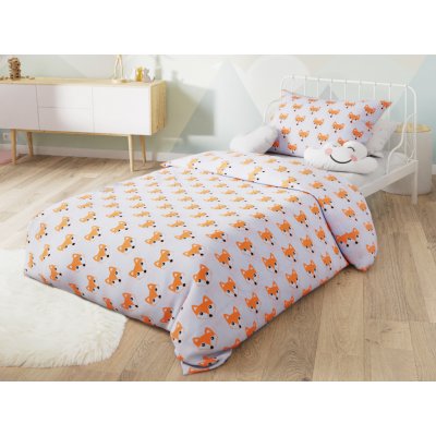 Baby Nellys Bavlněné povlečení do postýlky Liška bílé polštář 65 cm x 135 cm – Hledejceny.cz