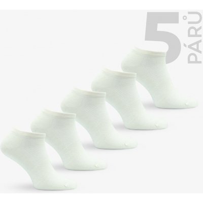 Rox Merino Venty letní kotníkové merino ponožky 5pack krémově bílá – Zboží Dáma