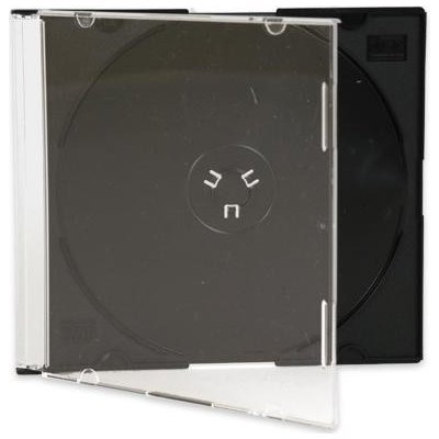 Obal na CD Slim černý vnitřek