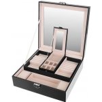 Iso Trade šperkovnice se zrcadlem černá 8896 – Zboží Dáma