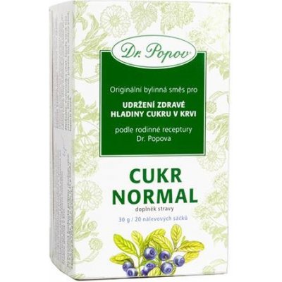Dr. Popov Čaj Cukr normal 30 g