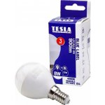 Tesla Lighting LED žárovka miniglobe BULB E14, 8W, 230V, 900lm, 25 000h, 4000K denní bílá, 220° – Zboží Živě