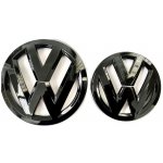 VW Passat B7 2012-2016 přední a zadní znak, logo (13,8cm a 11cm) - černá lesklá | Zboží Auto