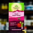 Čaj Organic India Čaj Tulsi Sweet Rose porcovaný 28.8 g 25 ks