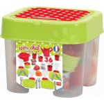 Écoiffier 100% Chef 2603 obědová sada v dóze zelená tečkovaná – Zboží Mobilmania