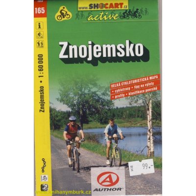 Znojemsko 1:60 000 velká cykloturistická mapa – Hledejceny.cz