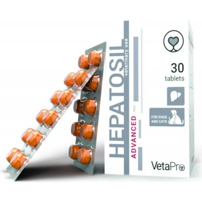 Vetapro Hepatosil Advanced přípravek při selhání jater 30 tablet – Hledejceny.cz