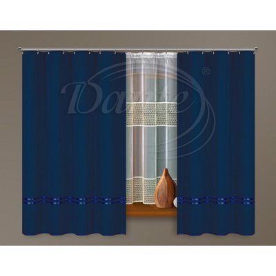 Závěs KATRYN tm.modrý - 250 cm x 140 cm – Sleviste.cz