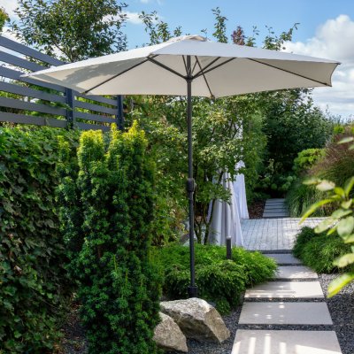 PATIO 47731 Zahradní slunečník, Ecru / Antracit, 3 m – Hledejceny.cz