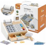 Viga Toys Dřevěná pokladna šedá a bílá – Zboží Mobilmania