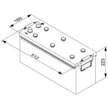 Bosch T3 12V 120Ah 680A 0 092 T30 750