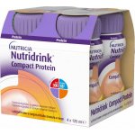 NUTRIDRINK COMPACT PROTEIN S PŘÍCHUTÍ BROSKEV A MANGO POR SOL 4X125ML – Hledejceny.cz