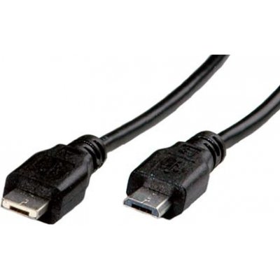 Roline 11.02.8753 USB 2.0 microUSB A(M) - microUSB B(M), 1,8m, černý – Zbozi.Blesk.cz