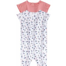 LUPILU Dívčí pyžamo s bio bavlnou 2kusy vzor světle růžová