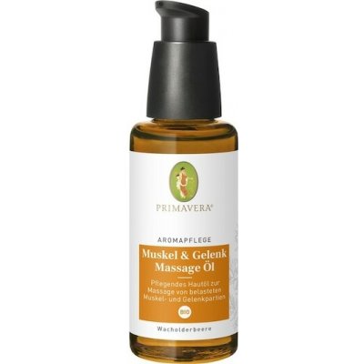 Primavera Aromaterapie Aroma-peceMasážní olej aromatická péče o svaly a klouby bio 50 ml (9 220,00 Kč / 1 l) – Sleviste.cz