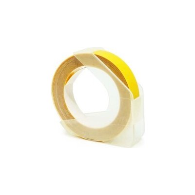 Alternativní páska pro Dymo Omega S0898170 9 mm x 3 m, bílý tisk + žlutý podklad – Hledejceny.cz