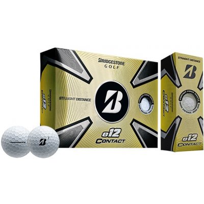 Bridgestone Golf Golfové Míčky e12 Contact 2023 12 ks, Bílé – Zboží Mobilmania