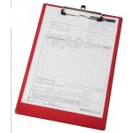Eichner A4 deska s klipem červená – Zboží Mobilmania
