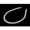 Čelenka do vlasů Prima-obchod Perlová čelenka do vlasů, barva 4 (Ø8 mm) perlová světlá