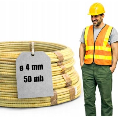 Kompozitní armovací tyče ze skelných vláken fi 4 mm 50 m – Zbozi.Blesk.cz