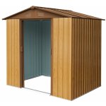 BestBerg ZDB-2D / 2,5 m² / 194 x 131 x 184 cm / barva červené dřevo / hnědá – Zboží Dáma