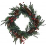 Home Styling Collection Vánoční věnec se šiškami, Ø 45 cm zelený – Zboží Dáma