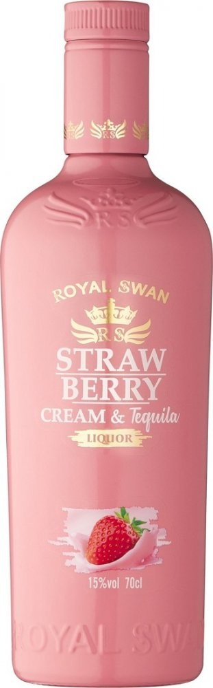 Royal Swan Strawberry Cream & Tequila 15% 0,7 l (holá láhev)