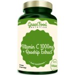 GreenFood Vitamin C 1000 mg + Rosehip Extract 60 kapslí – Hledejceny.cz