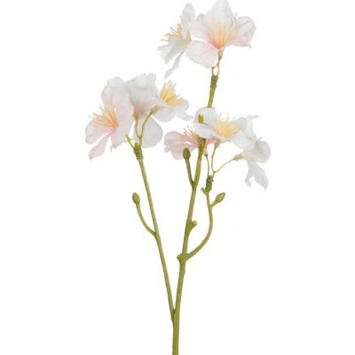 Dekorační umělá větvička s růžovými květy Kersenboom - 25 cm