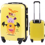 WINGS Žlutý dětský kufr monster 38 l – Zboží Mobilmania