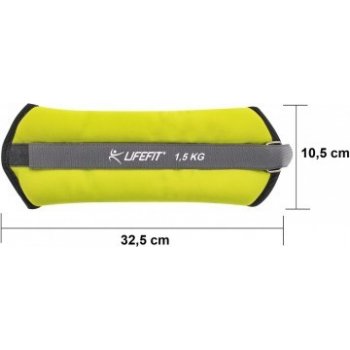 Lifefit Neoprenová zátěž ANKLE/WRIST WEIGHTS 2 x 1,5 kg