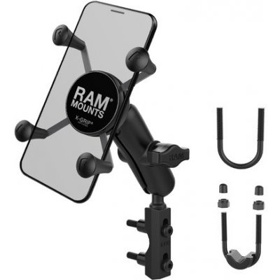 kompletní sestava držáku X-Grip s uchycením na objímku brzdové/spojkové páčky/řidítka motocyklu, RAM Mounts