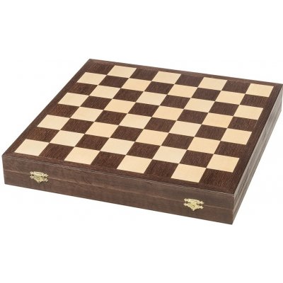 Dřevěné šachy Dřevěná šachovnice velikost č. 5 s tmavým okrajem