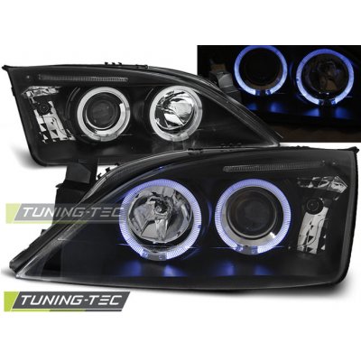 Tuning-Tec Přední čirá světla Ford Mondeo III (2000 - 2007) - černé - Angel Eyes – Hledejceny.cz